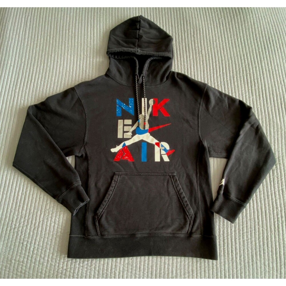 Nike Air Jordan Jumpman Hoodie Men's Small Black Pullover Hooded Sweatshirt